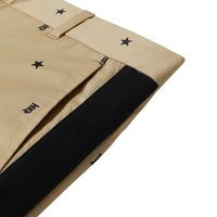 Pantalon en coton à motifs étoilé - Sand