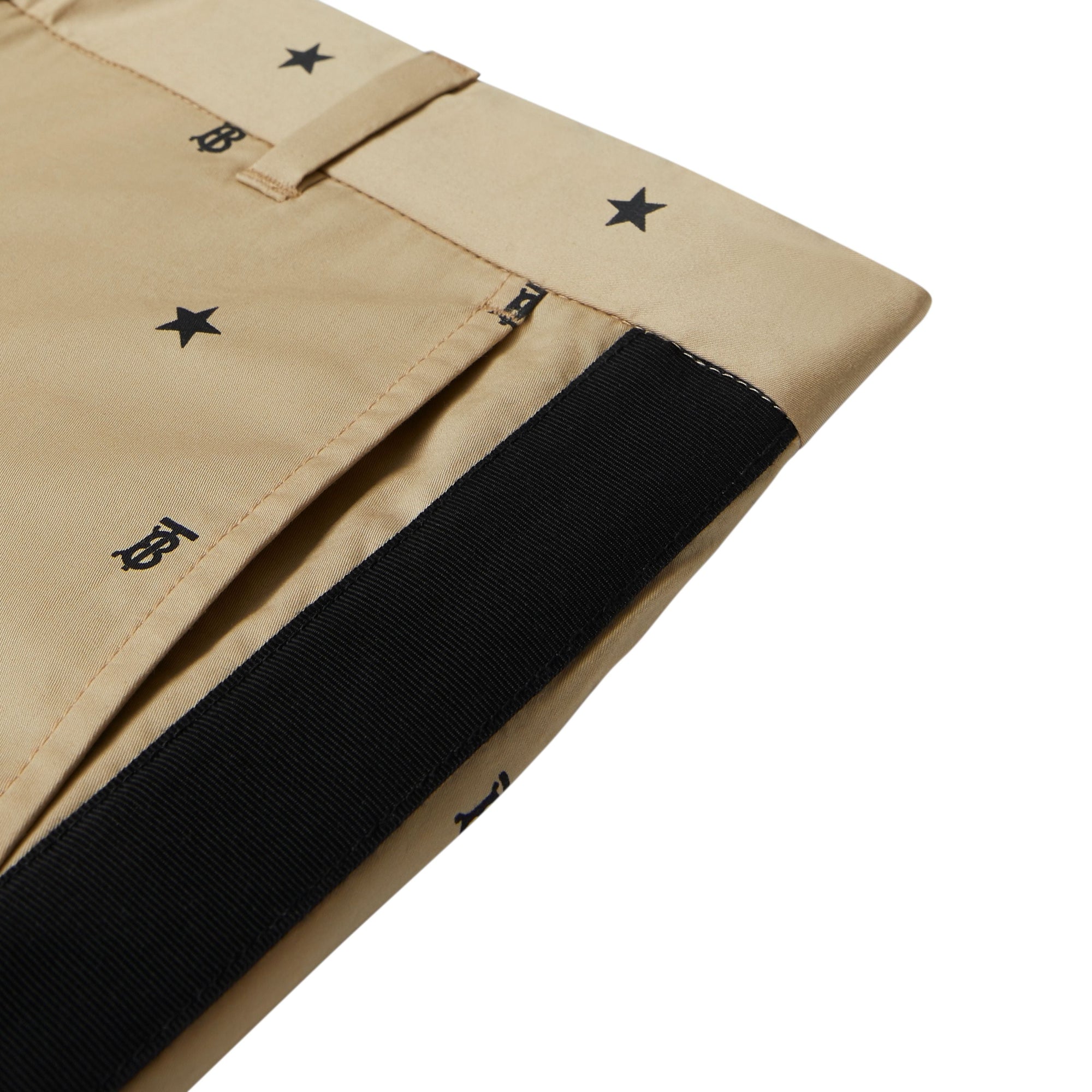 Pantalon en coton à motifs étoilé - Sand