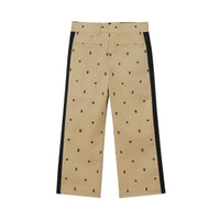 Pantalon en coton à motifs étoilé - Sand