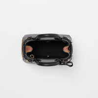 Sac The Baby Banner à motif House check en cuir - Black