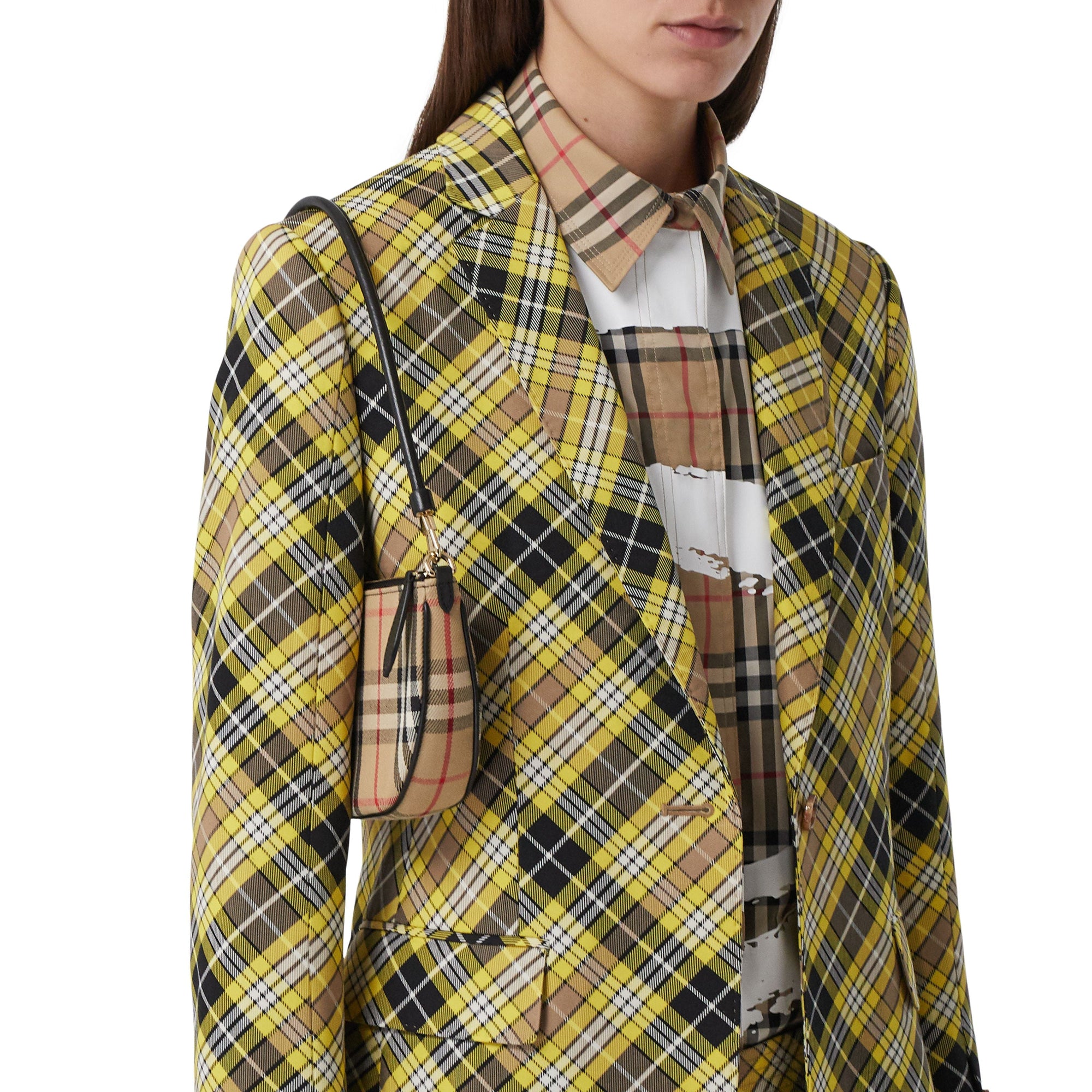 Pochette Olympia en coton Vintage Check - Archive Beige
