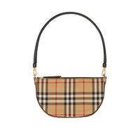 Pochette Olympia en coton Vintage Check - Archive Beige