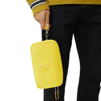 Sac banane en cuir grainé Monogram - Marigold Yellow