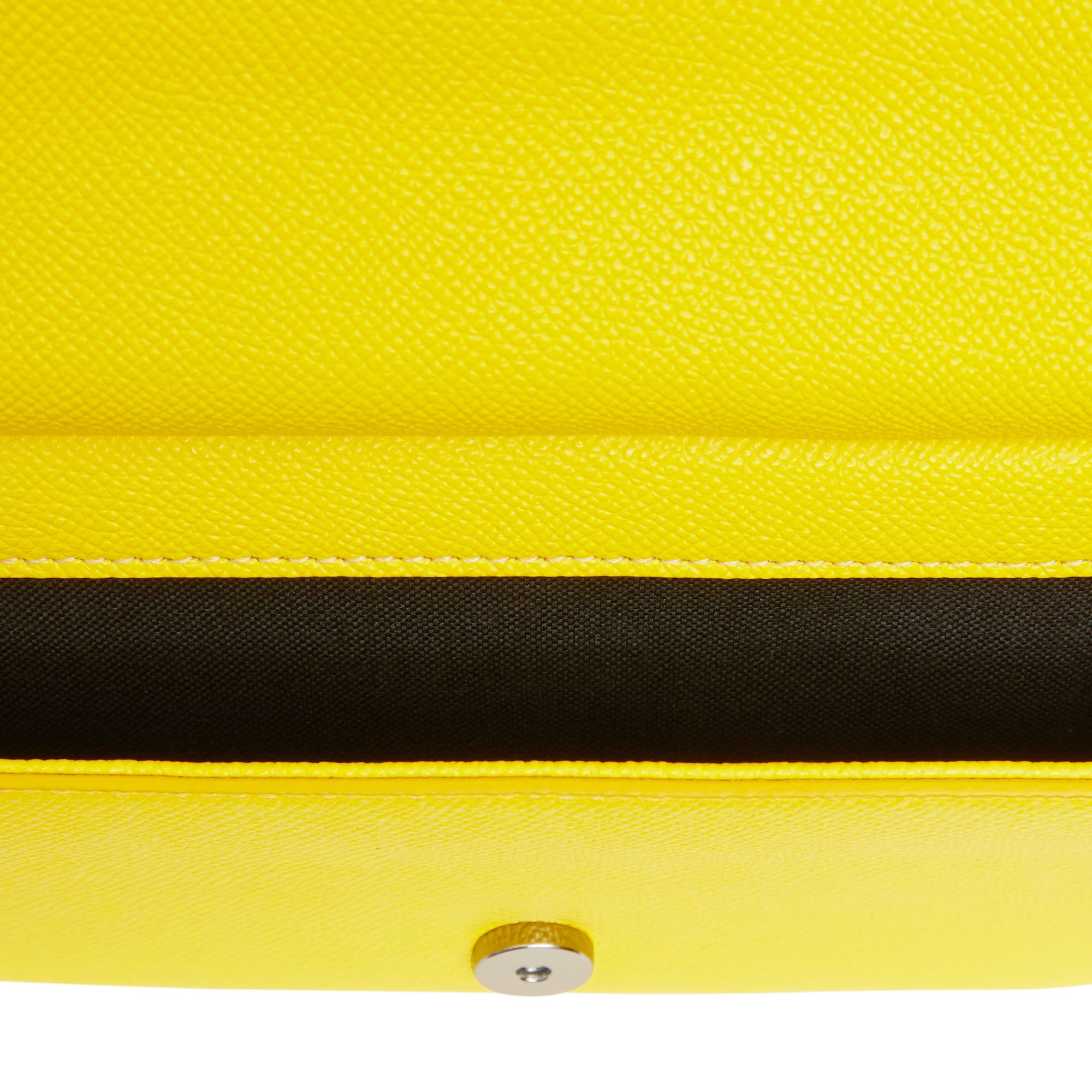 Sac banane en cuir grainé Monogram - Marigold Yellow