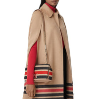 Petit sac Lola en laine rayé - Light Camel