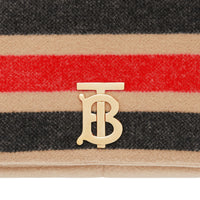 Petit sac Lola en laine rayé - Light Camel