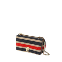 Petit sac Lola en laine rayé - Light Camel