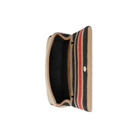 Petit sac Lola en laine rayé - Light Camel