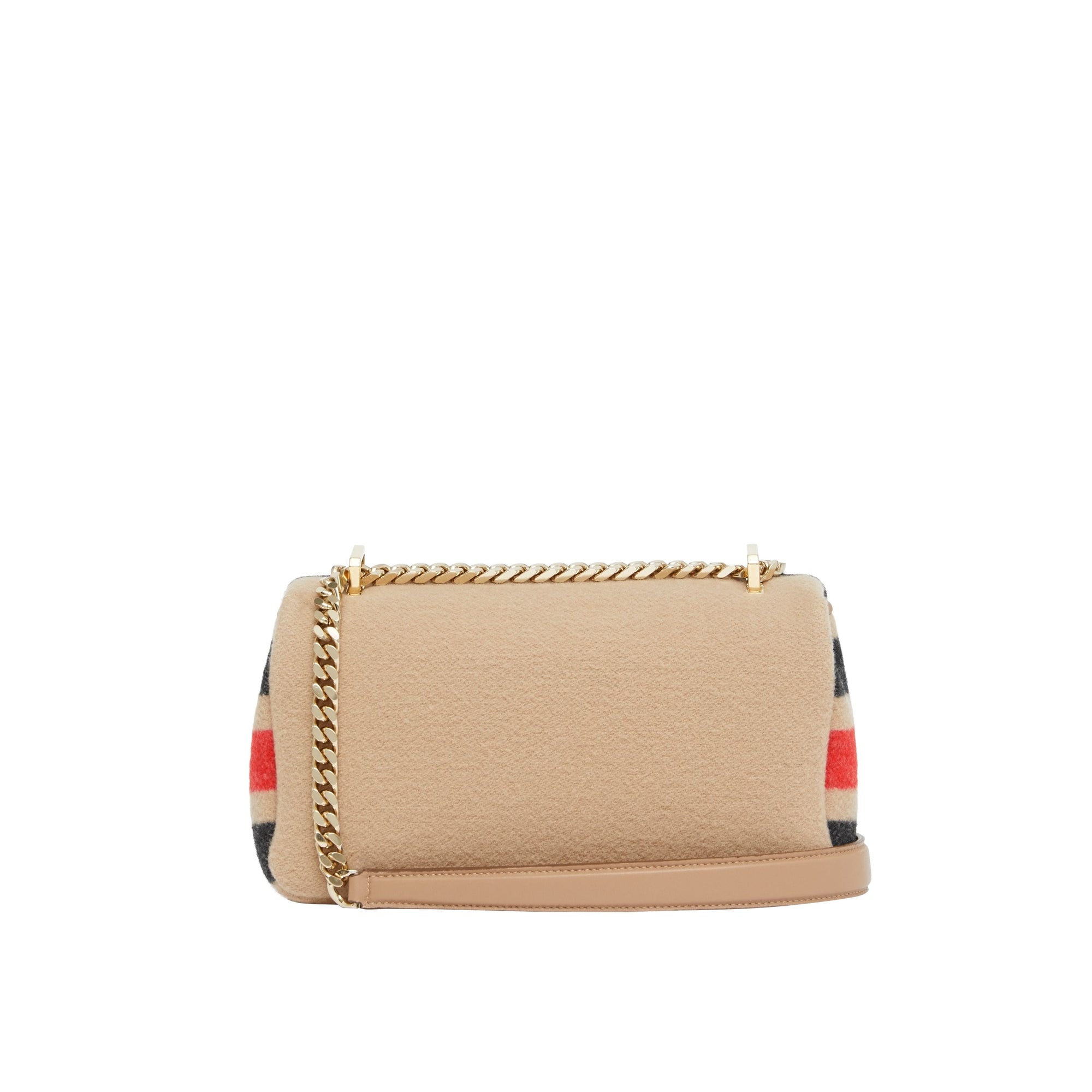 Petit sac Lola en laine rayé - Light Camel