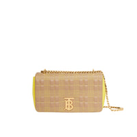 Petit sac Lola matelassé en cuir d'agneau tricolore - Camel & Yellow