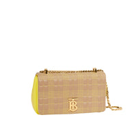 Petit sac Lola matelassé en cuir d'agneau tricolore - Camel & Yellow