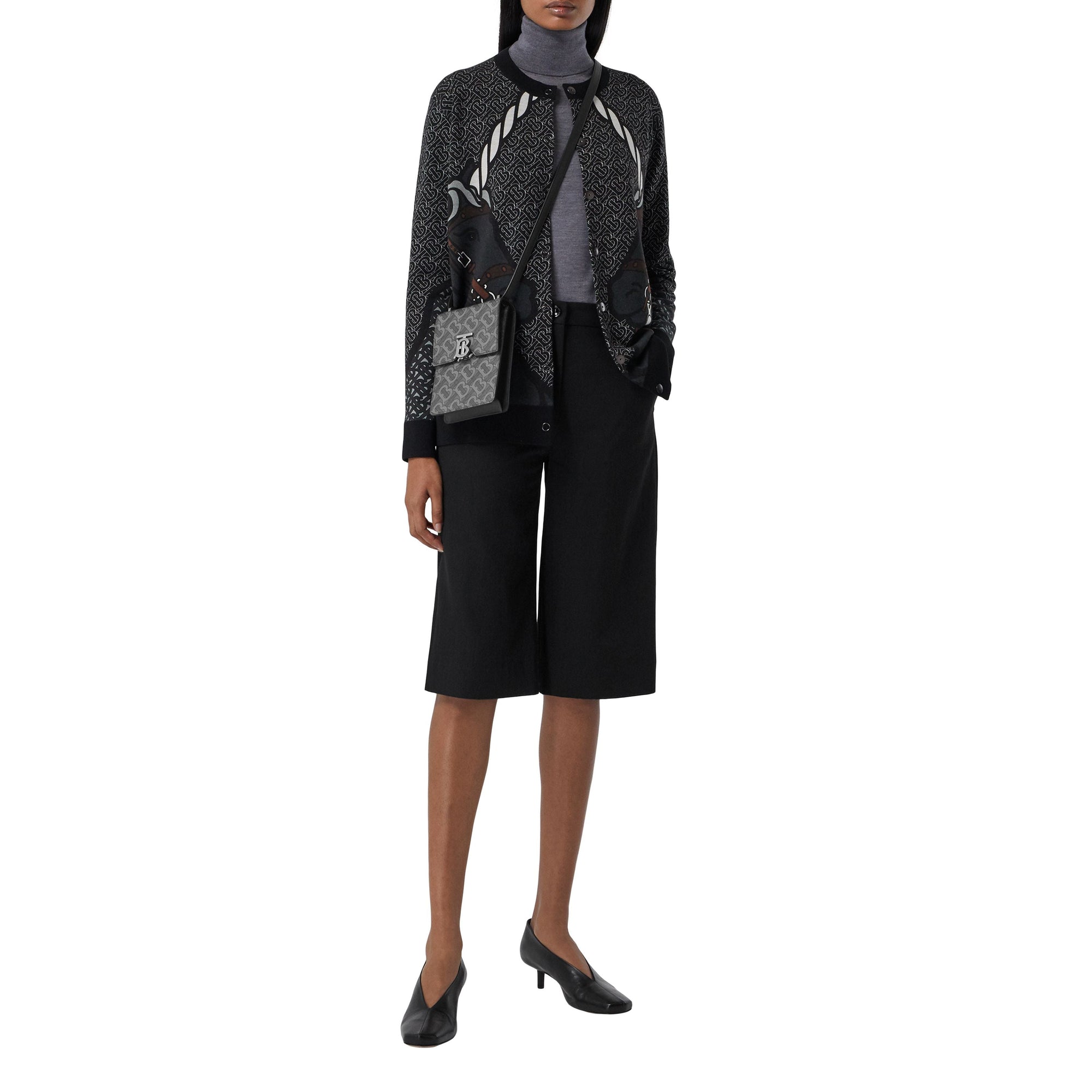 Sac Robin en toile écologique Monogram - Charcoal & Black
