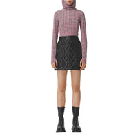 Haut à capuche en jersey stretch Check pied-de-poule - Bright Red