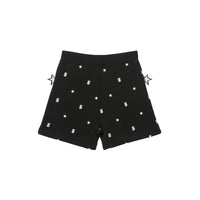 Short en coton à motifs étoilé et Monogram - Black