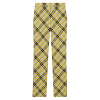 Pantalon tailleur 7/8 en laine technique Check - Marigold Yellow Check