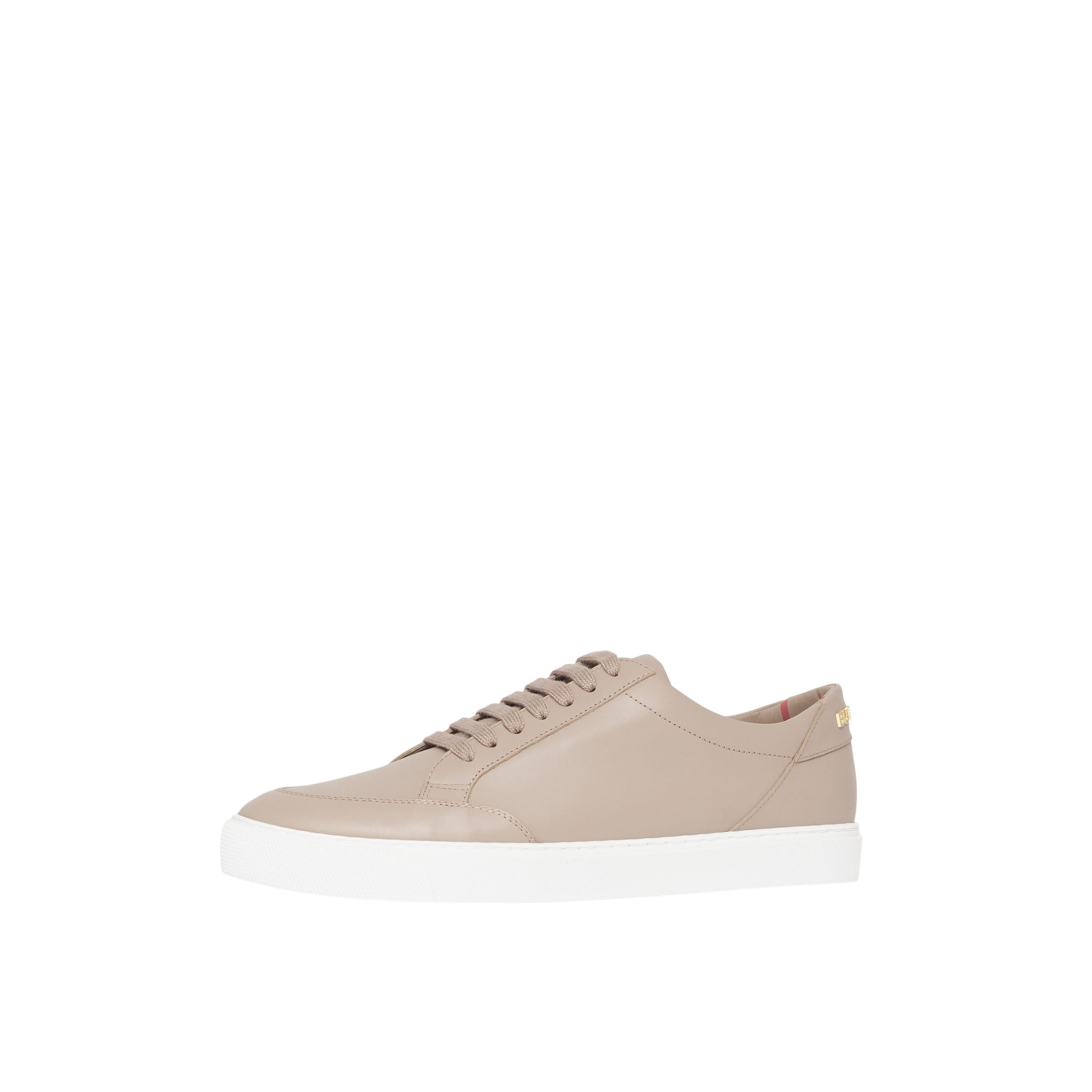 Sneakers en cuir à logo plaqué or - Honey & Archive