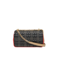 Petit sac Lola matelassé en cuir d'agneau tricolore - Black & Red & Camel