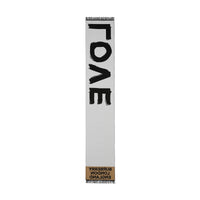 Écharpe en laine et soie à logo et motif Love - Black