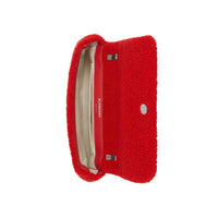 Mini sac Lola en tissu éponge avec motif Love - Red & White