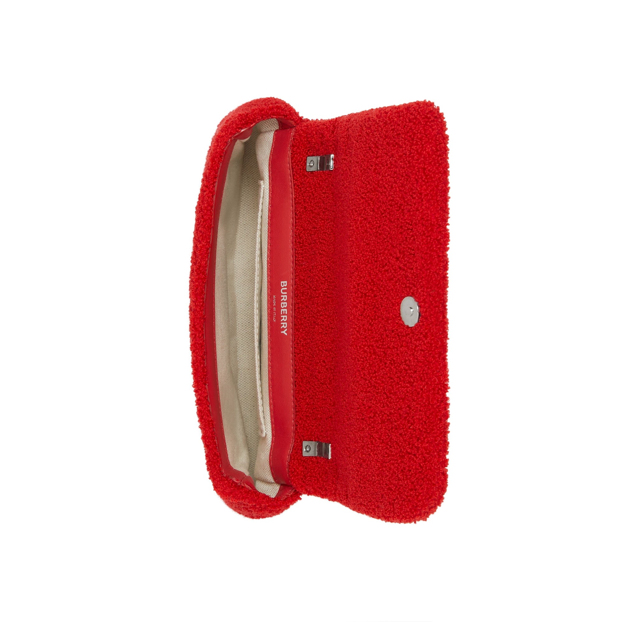 Mini sac Lola en tissu éponge avec motif Love - Red & White
