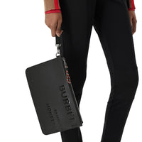 Pochette zippée en cuir Horseferry - Black