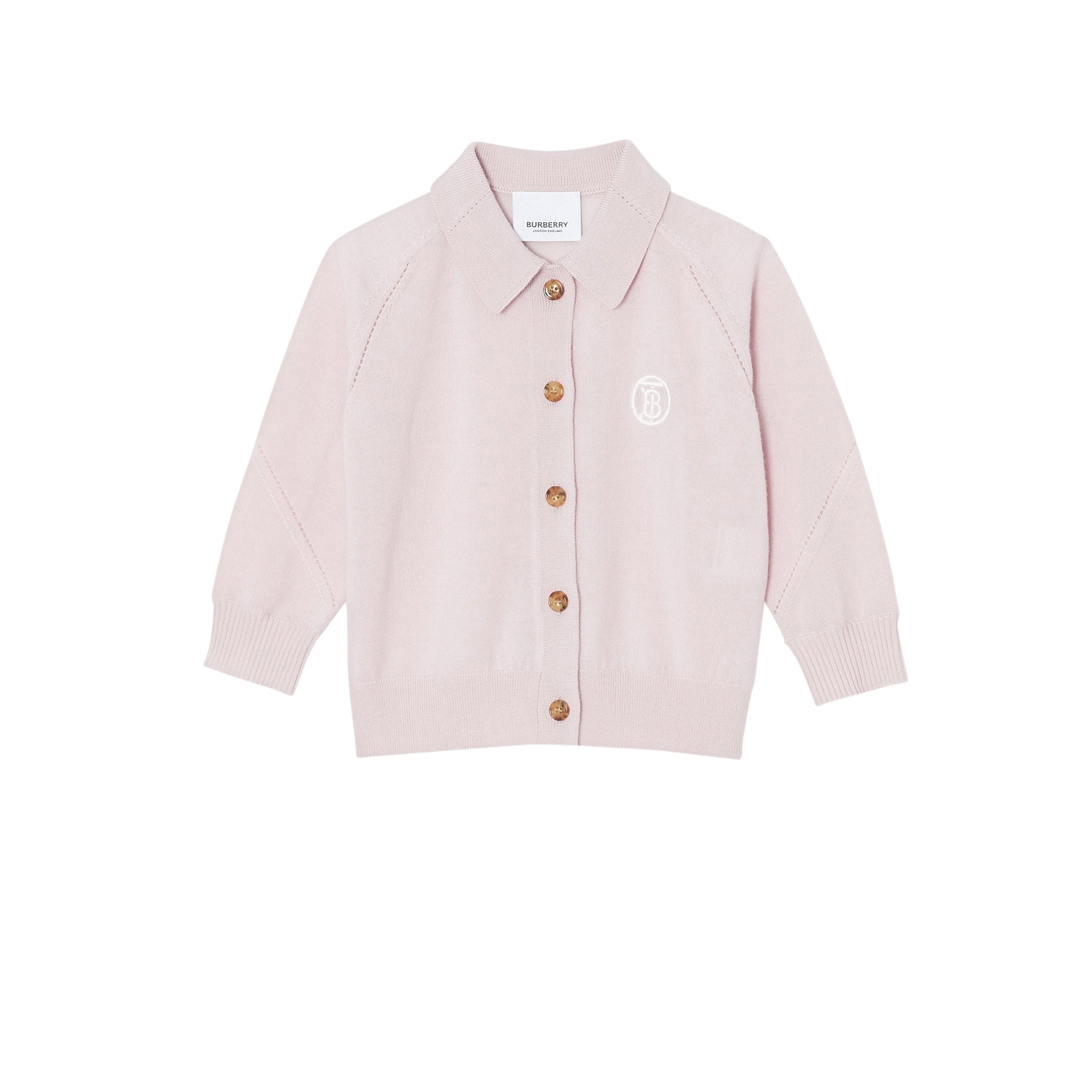 Cardigan en laine Monogram - Light Pink