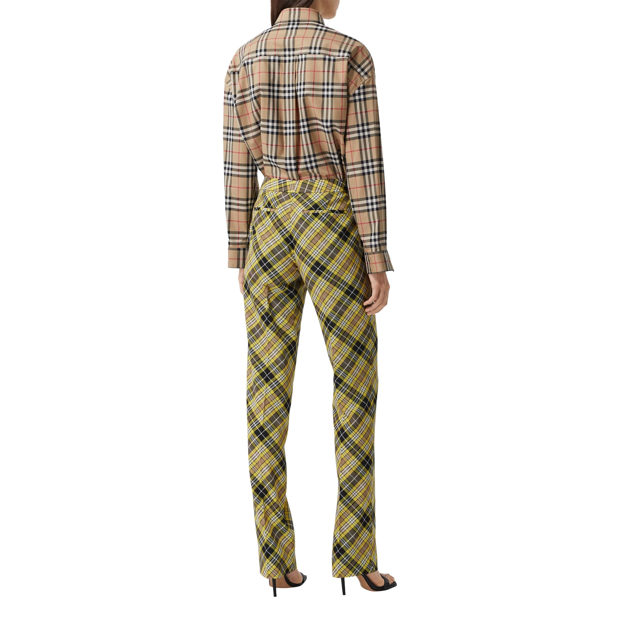 Chemise oversize en coton Vintage Check avec motif Love - Archive Beige Check