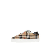 Sneakers en cuir et tissu Vintage Check - Archive Beige
