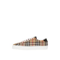 Sneakers en cuir et tissu Vintage Check - Archive Beige