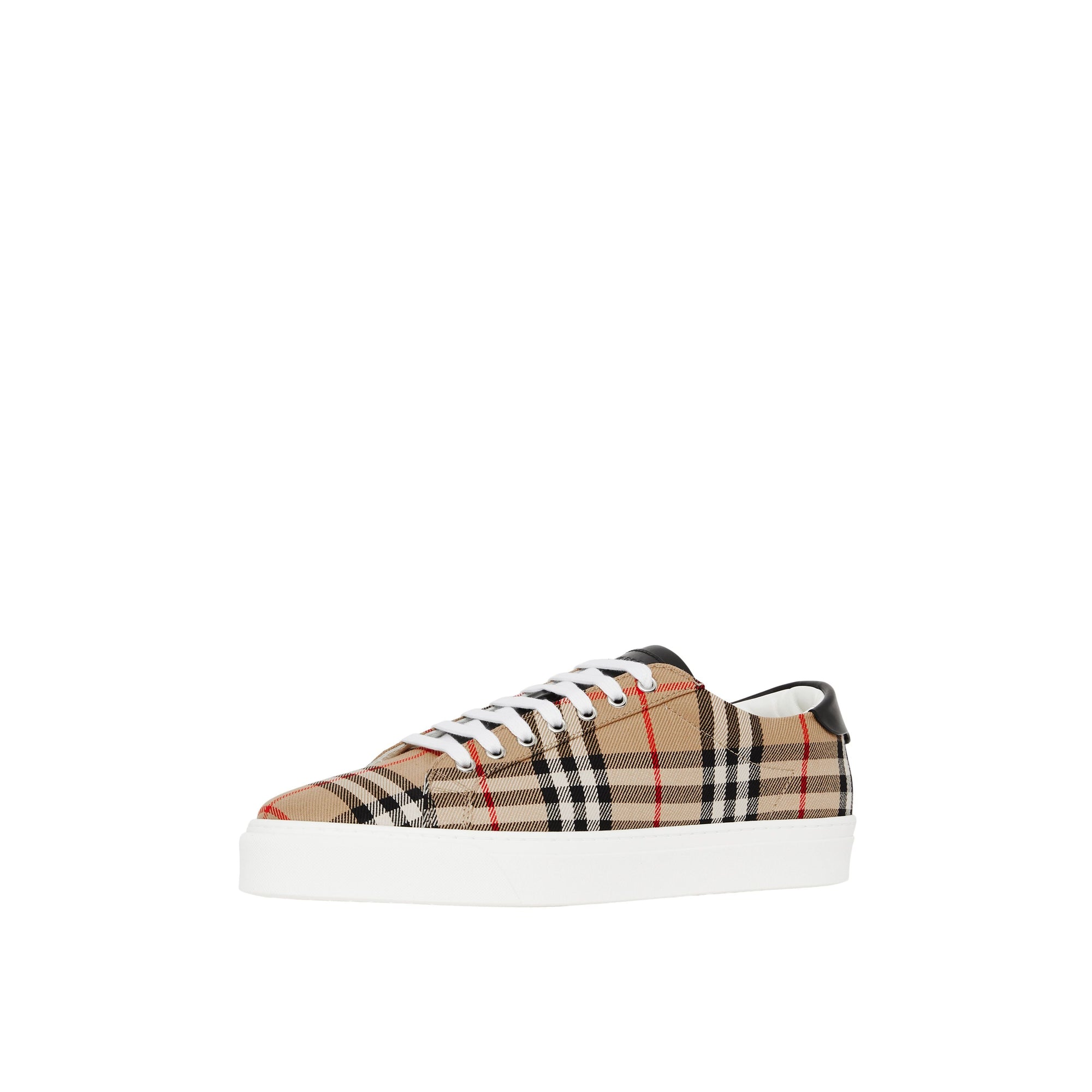 Sneakers en cuir et tissu Vintage Check - Archive Beige