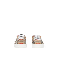 Sneakers en cuir et tissu Vintage Check - Archive Beige