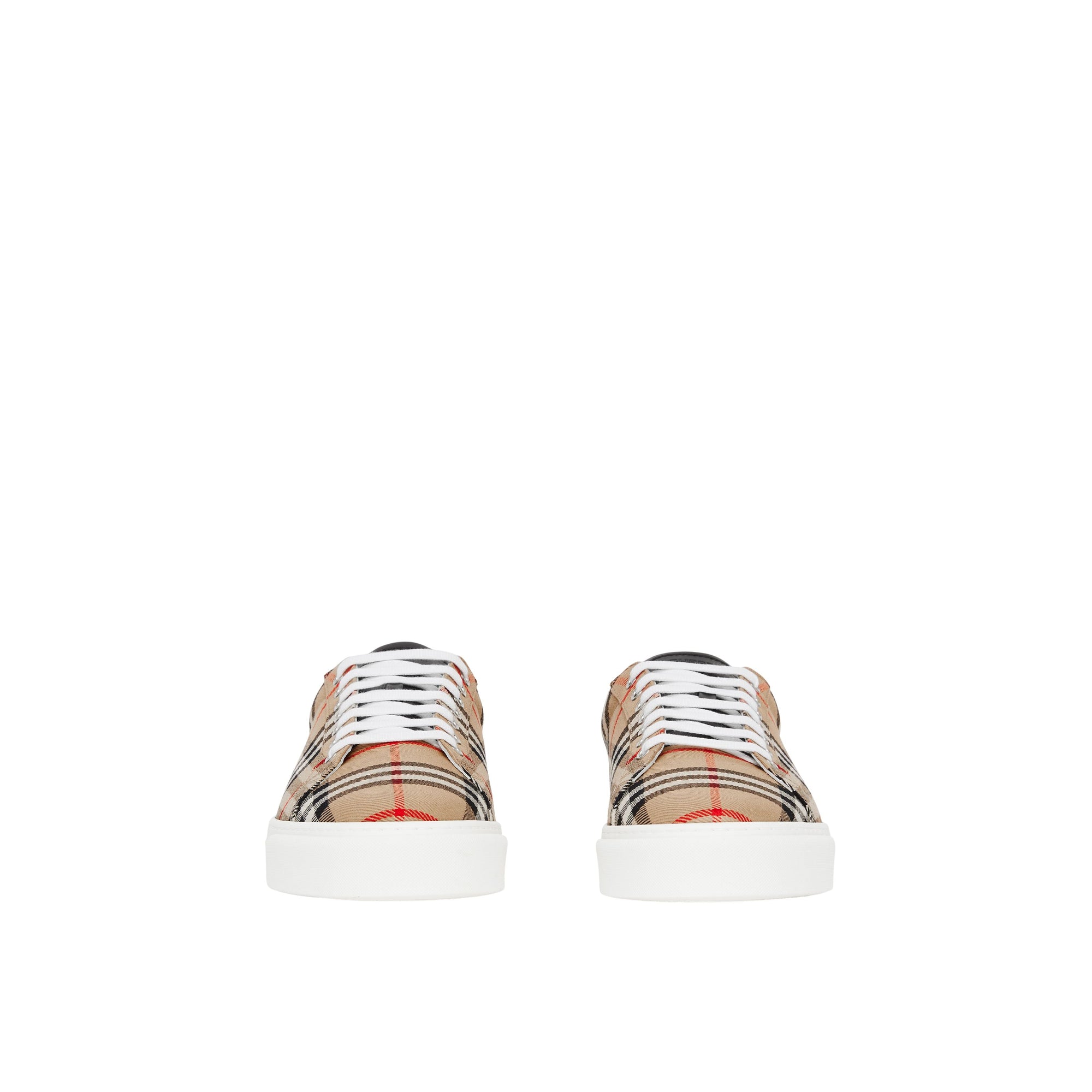 Sneakers en cuir et tissu Vintage Check - Archive Beige