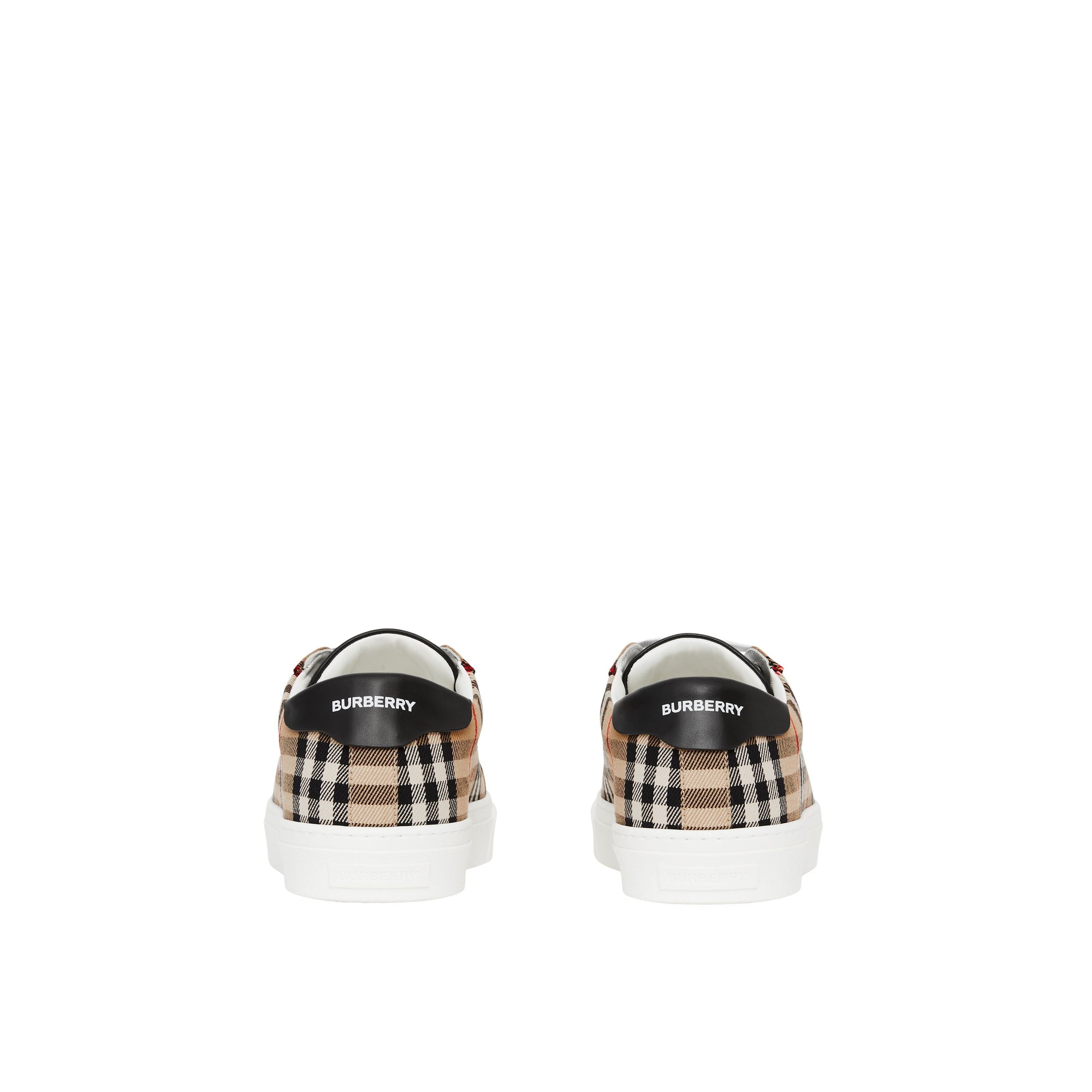 Sneakers en cuir et tissu Vintage Check - Archive Beige