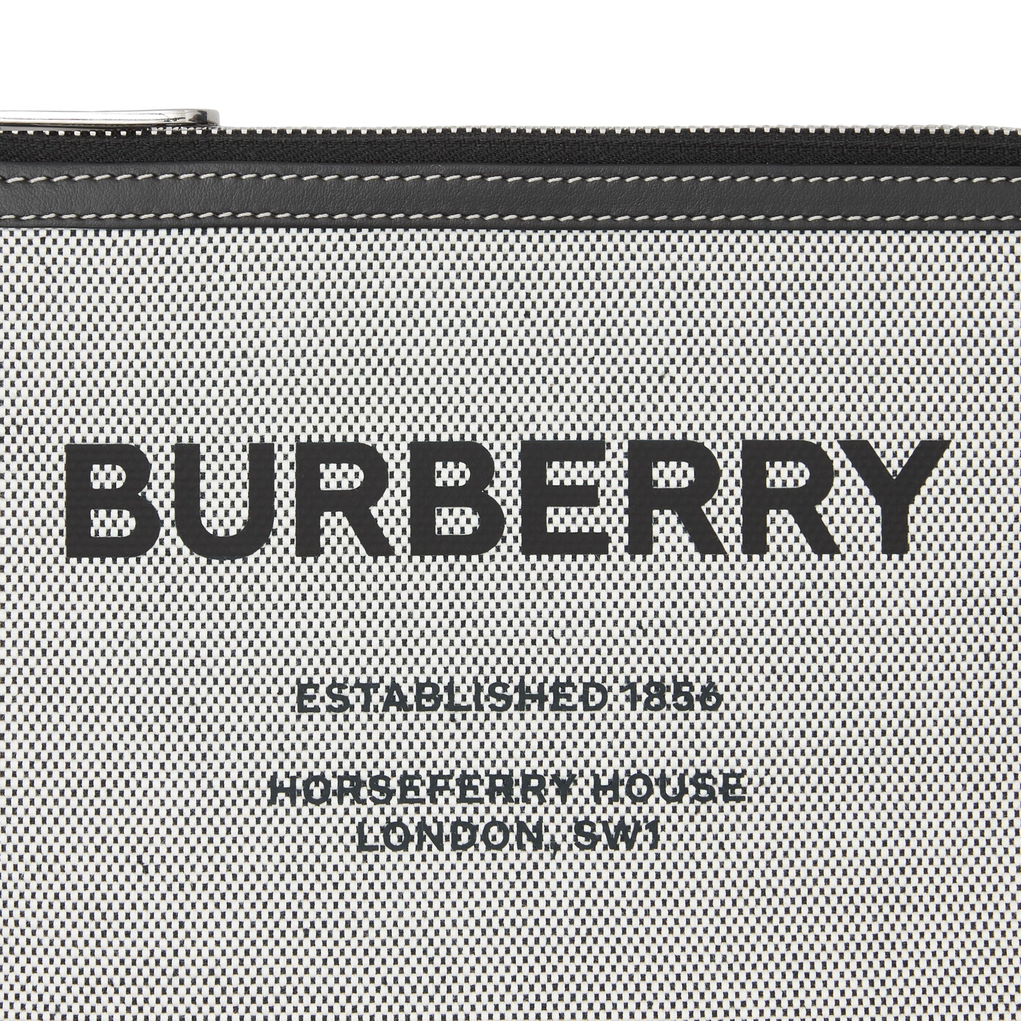 Pochette en toile Horseferry avec sangle amovible - Black