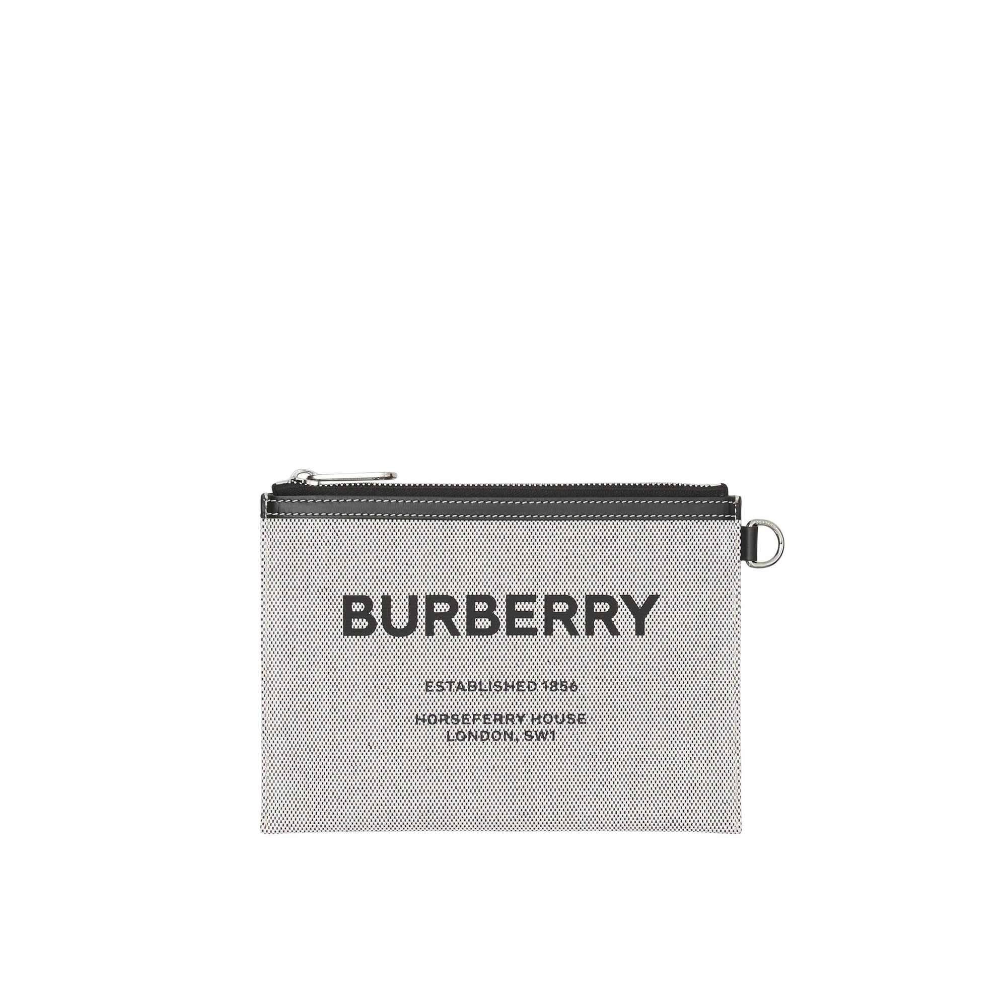 Pochette en toile Horseferry avec sangle amovible - Black