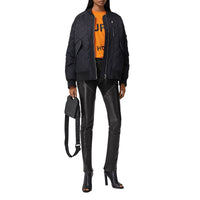 Bomber matelassé en coton - Black