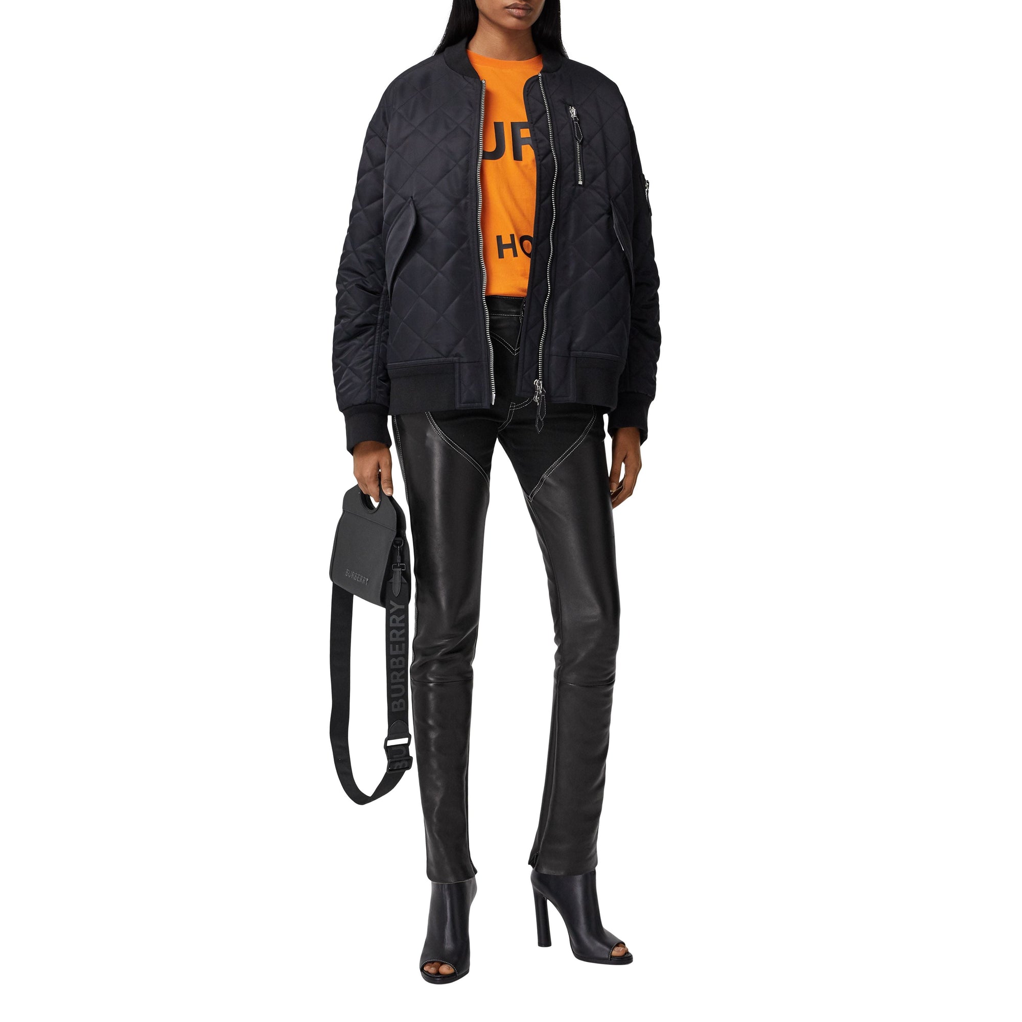 Bomber matelassé en coton - Black