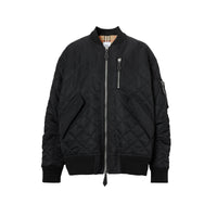 Bomber matelassé en coton - Black