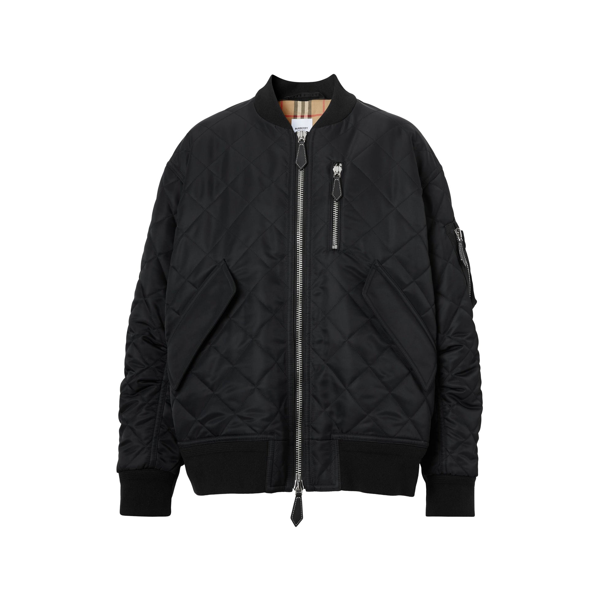 Bomber matelassé en coton - Black