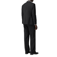 Veste de costume casual en mohair et laine - Black