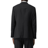 Veste de costume casual en mohair et laine - Black