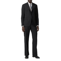 Veste de costume casual en mohair et laine - Black