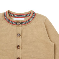 Coffret cadeau trois pièces pour bébé en coton - Archive Beige Check