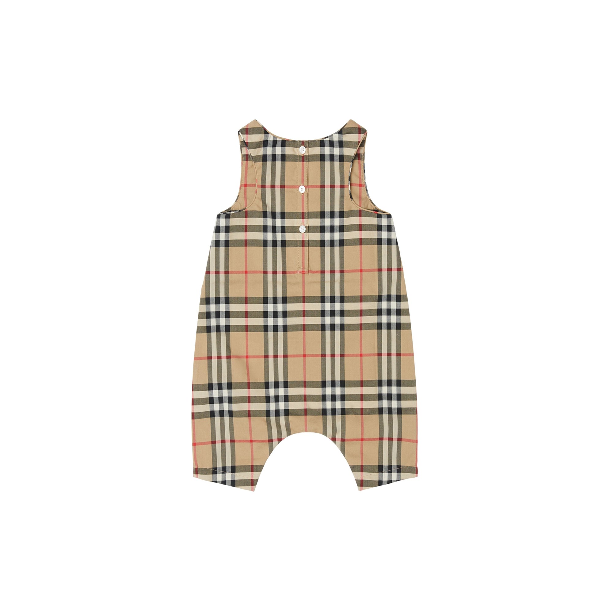 Coffret cadeau trois pièces pour bébé en coton - Archive Beige Check