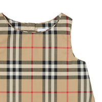 Coffret cadeau trois pièces pour bébé en coton - Archive Beige Check