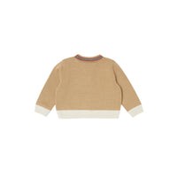 Coffret cadeau trois pièces pour bébé en coton - Archive Beige Check