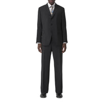 Pantalon de costume ample en mohair et laine - Black