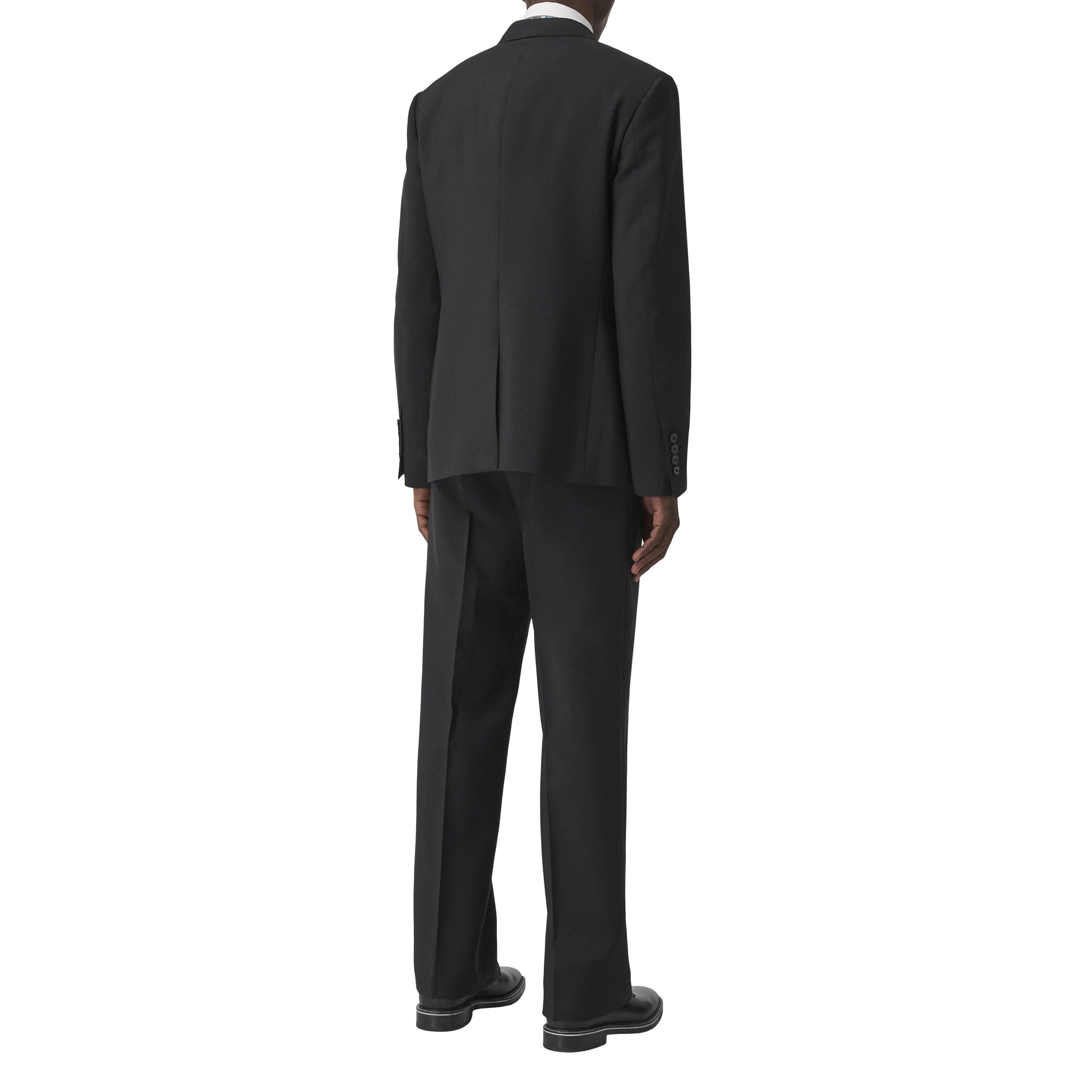 Pantalon de costume ample en mohair et laine - Black