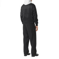 Blouson aviateur en satinette à appliqué Montage - Black