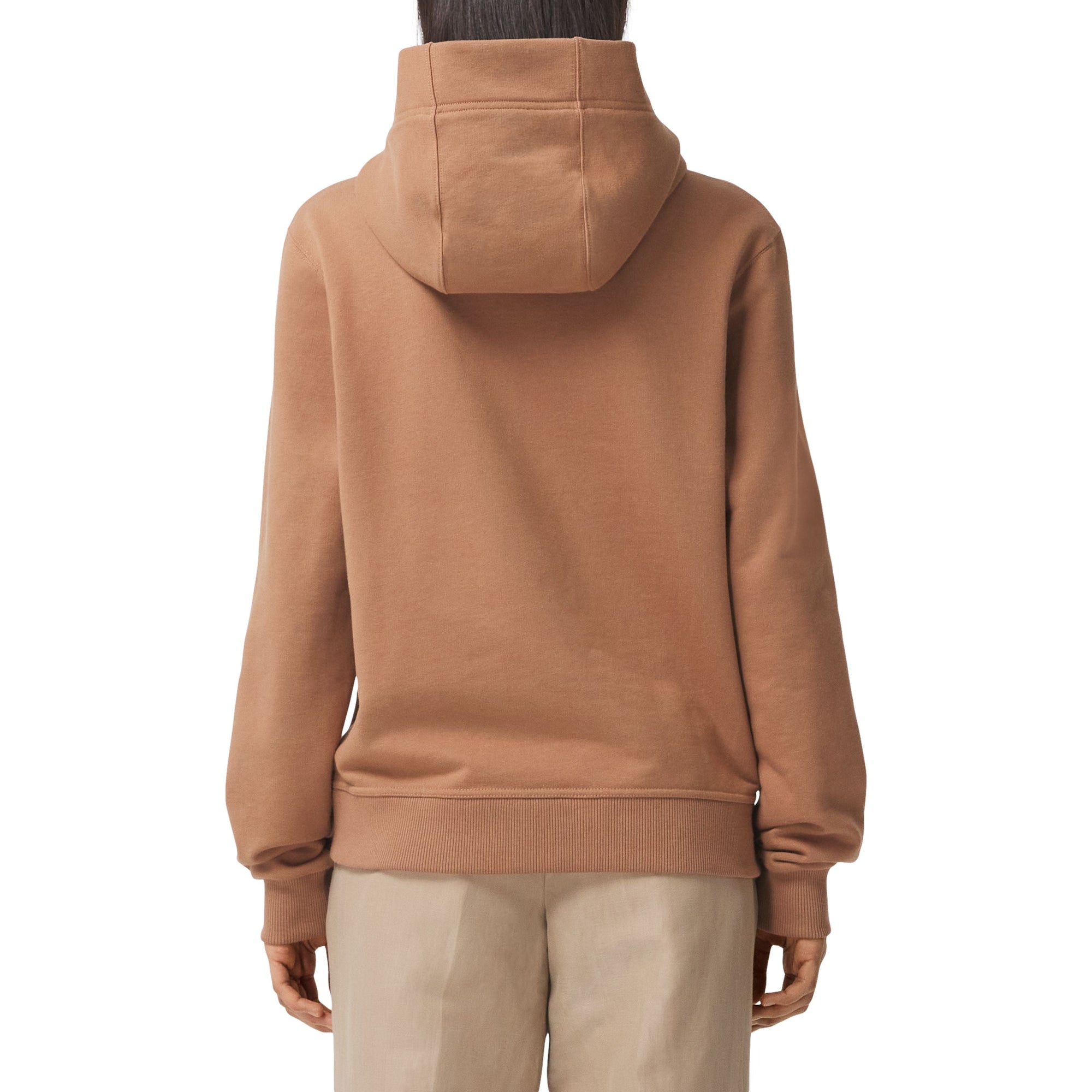 Hoodie oversize en coton Horseferry avec lacets - Camel